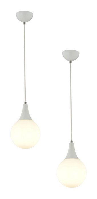 Apliqa Cup Tekli Beyaz Sarkıt Modern Metal Salon-Oturma Odası Avize