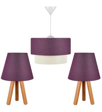 Esslight Narin 3'lü Siyah Modern Metal Salon-Oturma Odası Avize