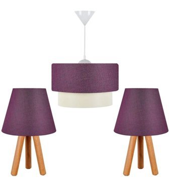 Esslight Narin 3'lü Siyah Modern Metal Salon-Oturma Odası Avize