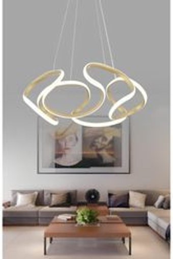 Bozyaka Aydınlatma Jc22-22B Tekli Siyah Metal Modern Cam Salon-Oturma Odası Avize