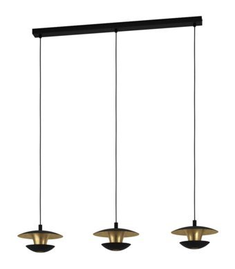 Eglo Anwick Tekli Siyah Hazeran Modern Çelik Salon-Oturma Odası Avize