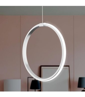 Eglo Pontefract Tekli Siyah Silindir Modern Çelik Salon-Oturma Odası Avize