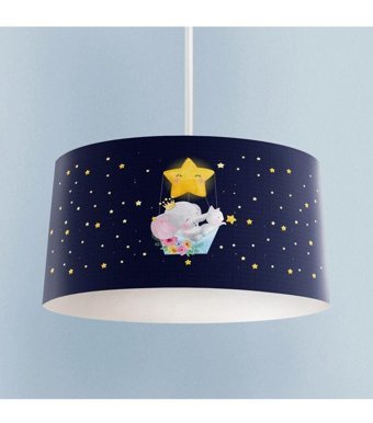 Aydınhomelight Tekli Gri Sarkıt Modern Kumaş Salon-Oturma Odası Avize