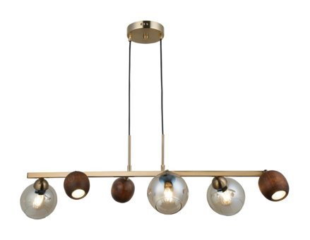 Voxlamp Lighting Solutions 5'li Siyah Ledli Modern Alüminyum Salon-Oturma Odası Avize