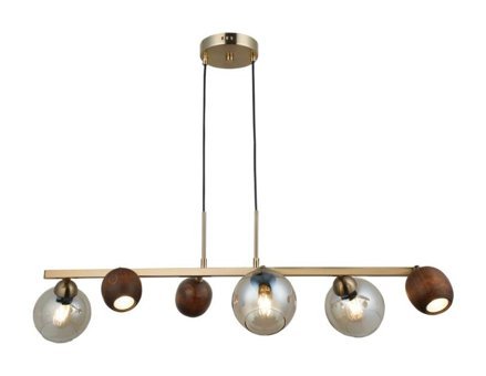 Voxlamp Lighting Solutions 5'li Siyah Ledli Modern Alüminyum Salon-Oturma Odası Avize