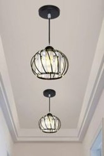 Tt Aydınlatma Tt004-Sy Tekli Siyah Ledli Modern Alüminyum Salon-Oturma Odası Avize