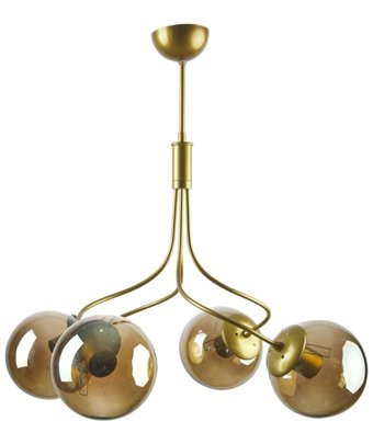 Fer Avize Bonni 3'lü Siyah Ledli Modern Metal Salon-Oturma Odası Avize