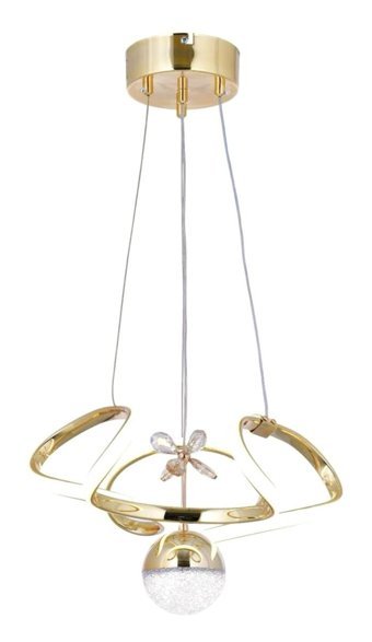 Fico Home Kelebekli 4'lü Sarı Kumandalı Ledli Modern Metal Salon-Oturma Odası Avize