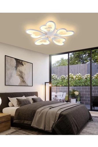 Eglo Winkworth Tekli Siyah Şapkalı Modern Çelik Salon-Oturma Odası Avize
