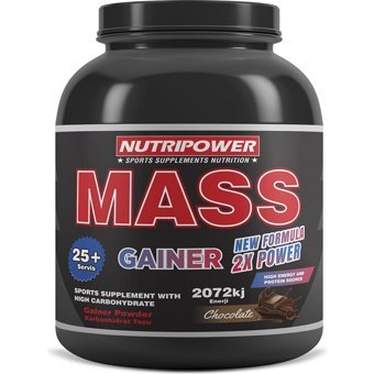 Nutripower Nutrition Çikolata Aromalı 25 Servis Kas Yapıcı Gainer 2500 gr Toz