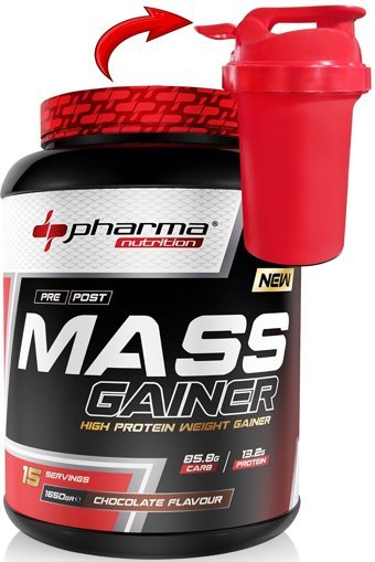 Pharma Nutrition Çikolata Aromalı 15 Servis Kas Yapıcı Gainer 1650 gr Toz + Shaker