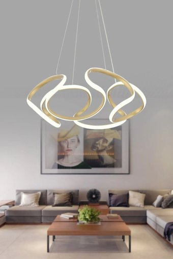 Vk Home Aydınlatma 3'lü Beyaz Sarkıt Modern Kumaş Bebek-Çocuk Odası Avize