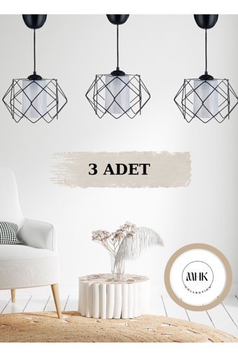 Lüks Avize Jade 4'lü Altın Metal Modern Metal Mutfak Avize
