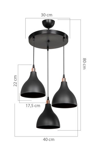Luna Lighting 2'li Sarı Plafonyer Modern Metal Salon-Oturma Odası Avize
