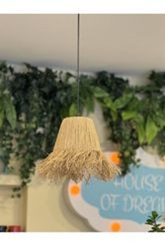 Lumexx 2'li Kahverengi Hasır Modern Hasır Salon-Oturma Odası Avize