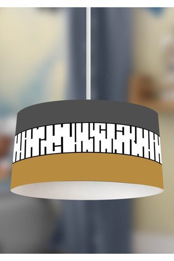 Polataydinlatma Tekli Siyah Halat Rustik Halat Salon-Oturma Odası Avize