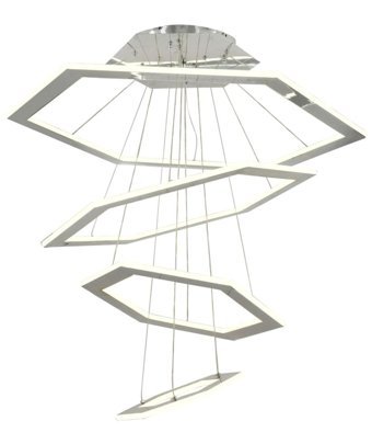 Tt Aydınlatma Tt304-4+1-By 5'li Beyaz Ledli Modern Alüminyum Salon-Oturma Odası Avize