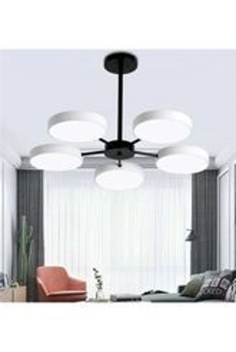 Rscollectıons Tekli Bej Kumandalı Metal Modern Alüminyum Salon-Oturma Odası Avize