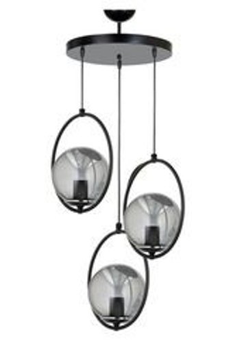 Avizade 3'lü Altın Kristal Taşlı Modern Metal Salon-Oturma Odası Avize