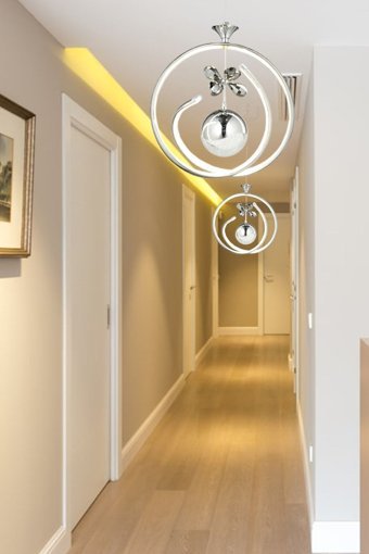Lina 33 Tekli Çok Renkli Sarkıt Modern Kumaş Bebek-Çocuk Odası Avize