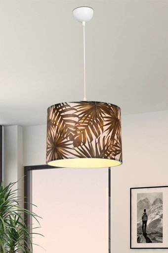 Foggia 5'li Beyaz Kristal Taşlı Modern Lazer Kesim Salon-Oturma Odası Avize