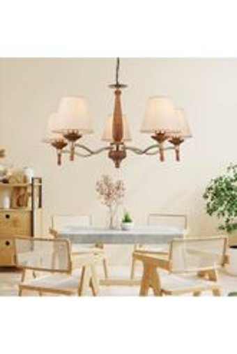 White West İnn House 3'lü Siyah Sarkıt Modern Kumaş Salon-Oturma Odası Avize