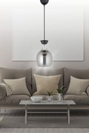 Turkish Belkıs Rattan Tekli Bej Eskitme Bambu Salon-Oturma Odası Avize