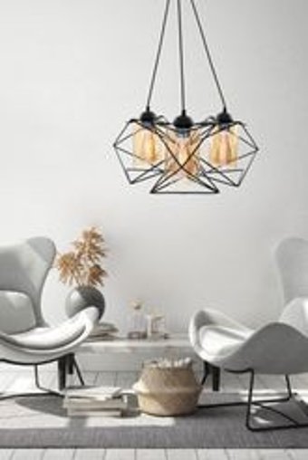 Begüsa Tekli Gri Metal Modern Metal Salon-Oturma Odası Avize