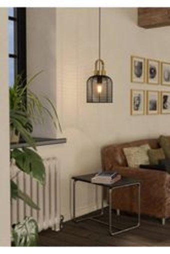Eglo Camaloza 3'lü Siyah Silindir Modern Çelik Salon-Oturma Odası Avize