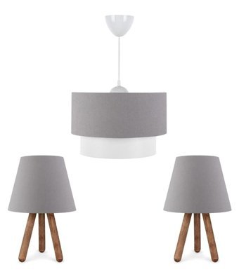Art&Gift Tekli Siyah Sarkıt Modern Kumaş Salon-Oturma Odası Avize