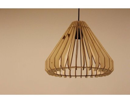Luna Lighting 4461-22-25 Tekli Kahverengi Hasır Rustik Bambu Salon-Oturma Odası Avize