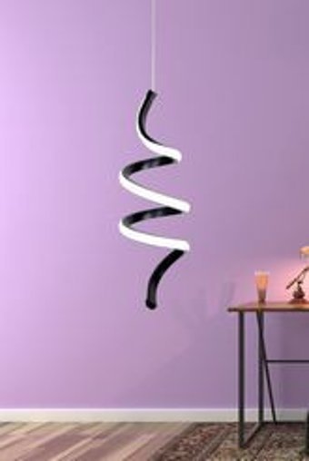 Sanctum Beren Tekli Siyah Sarkıt Modern Alüminyum Salon-Oturma Odası Avize