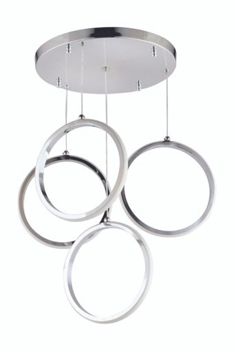 Tt Aydınlatma Tt307-3Tpl-Sy Tt 3'lü Siyah Ledli Modern Alüminyum Salon-Oturma Odası Avize