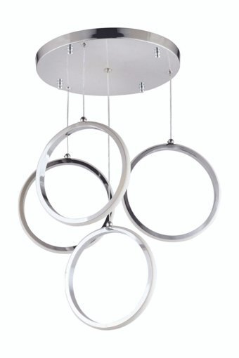 Tt Aydınlatma Tt307-3Tpl-Sy Tt 3'lü Siyah Ledli Modern Alüminyum Salon-Oturma Odası Avize