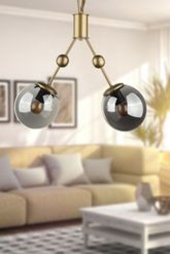 Begüsa Tekli Siyah Modern Metal Salon Avize