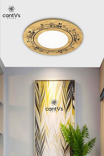 Burenze 4'lü Metalik Cam Modern Alüminyum Salon-Oturma Odası Avize