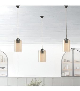 Perateknoloji 4'lü Gri Ledli Modern Alüminyum Salon-Oturma Odası Avize