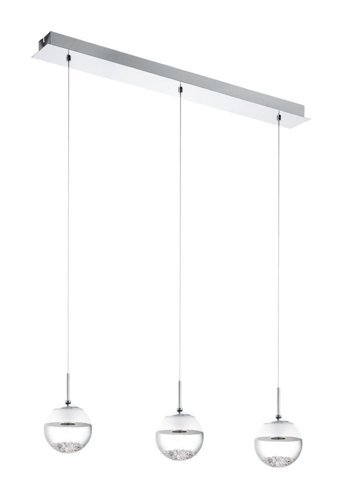 Eglo Alobrase Tekli Gri Küre Modern Çelik Salon-Oturma Odası Avize