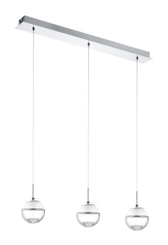 Eglo Alobrase Tekli Gri Küre Modern Çelik Salon-Oturma Odası Avize