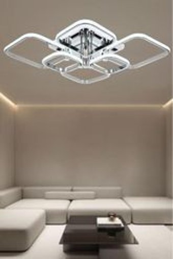 Elzey Home Tekli Pembe Modern Bambu Salon Avize