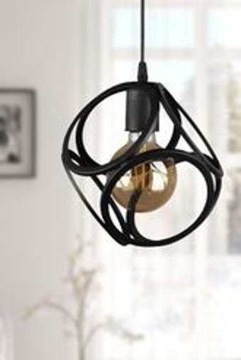 Begüsa Buğlem Tekli Siyah Sarkıt Modern Cam Salon-Oturma Odası Avize