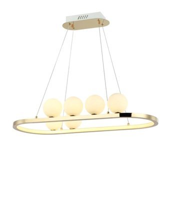 Voxlamp Lighting Solutions 4'lü Kahverengi Plafonyer Modern Alüminyum Mutfak Avize
