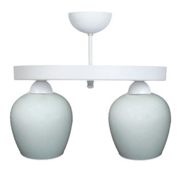 Fer Avize 2'li Altın Cam Modern Cam Salon-Oturma Odası Avize