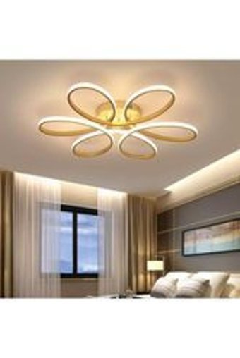 Ravello 2'li Altın Sarkıt Modern Alüminyum Salon-Oturma Odası Avize