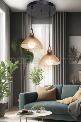 Mhm Collections 8000Seri Tekli Turkuaz Sarkıt Modern Çelik Bebek-Çocuk Odası Avize