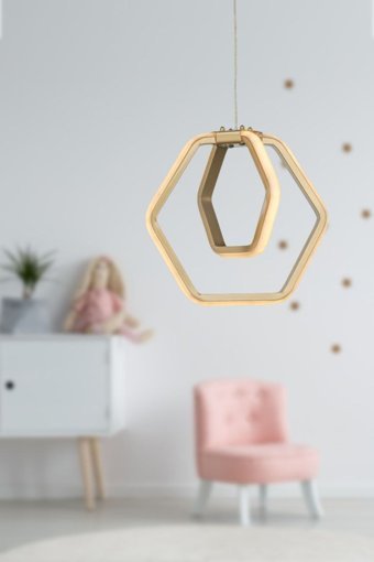 Begüsa Tekli Beyaz Ledli Modern Metal Salon-Oturma Odası Avize