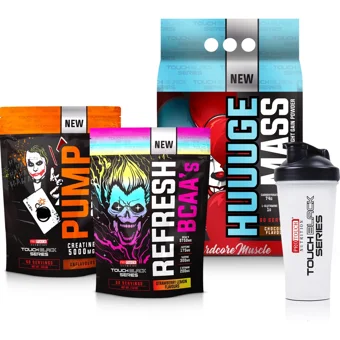 Protouch Nutrition Touch Black 60 Servis Kas Yapıcı Gainer 3000 gr Toz + Bcaa Çilek Aromalı 210 gr + Kreatin Aromasız 200 gr