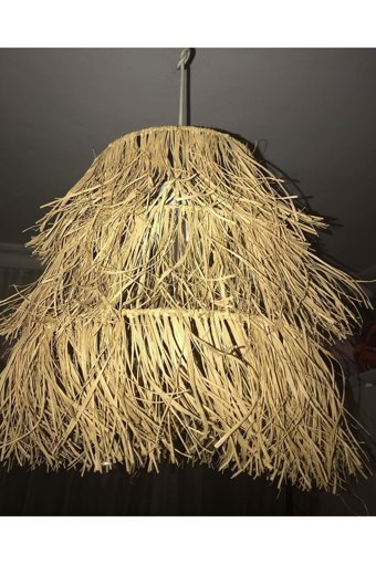 Luz Amarilla Tekli Altın Ledli Modern Alüminyum Antre-Hol Avize