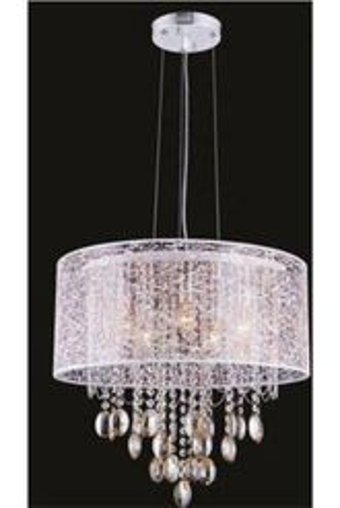 Vk Home Aydınlatma 5'li Beyaz Sarkıt Modern Halat Salon-Oturma Odası Avize