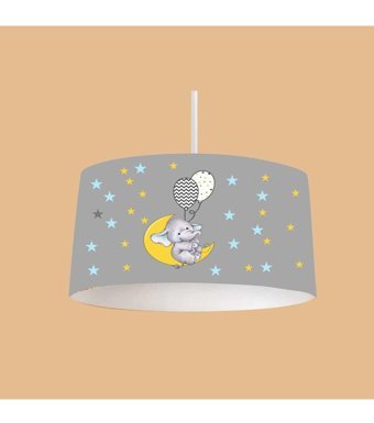 Fico Home Tekli Siyah Ledli Klasik Metal Salon-Oturma Odası Avize